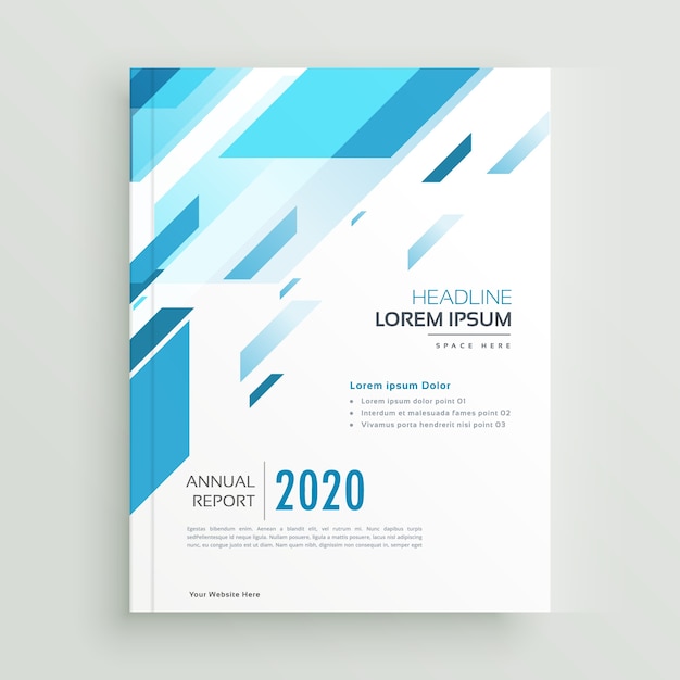Modern blue business brochure design