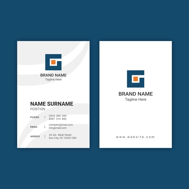 Modern Blue Business Card