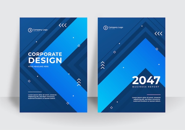 Fondo blu moderno di progettazione della copertura corporativa di affari. copertine digitali contemporanee blu, modelli, poster, brochure, banner, volantini. sfondi astratti di design minimale tecnologia futuristica