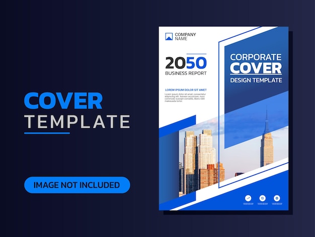 Modern Blue Business Cover Template