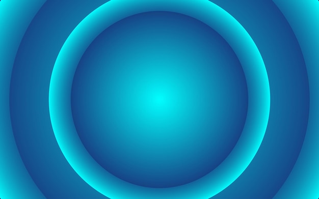 Modern blue circular frame abstract background