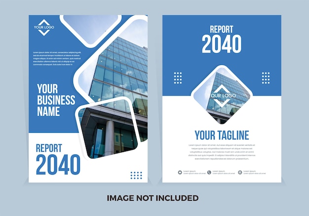 Modern blue flyer book cover templates