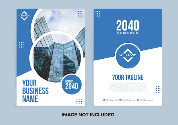 Modern blue flyer book cover templates