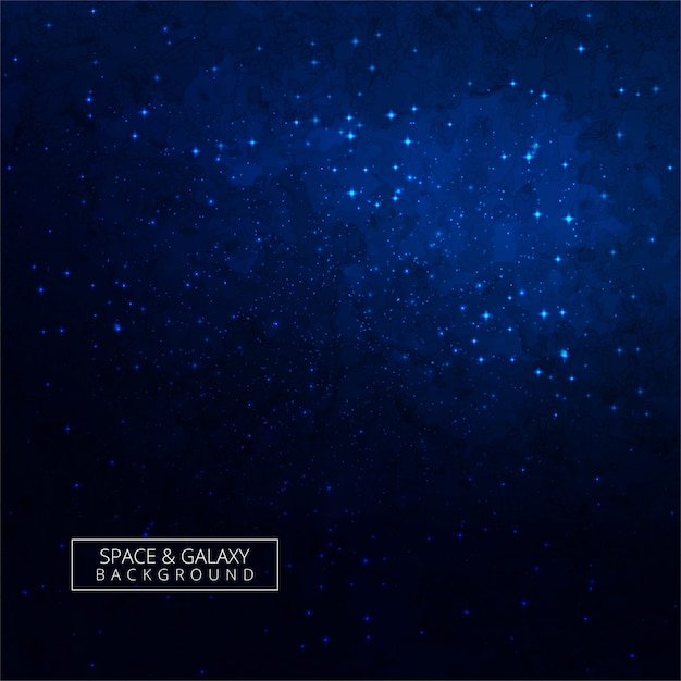 Modern blue galaxy background