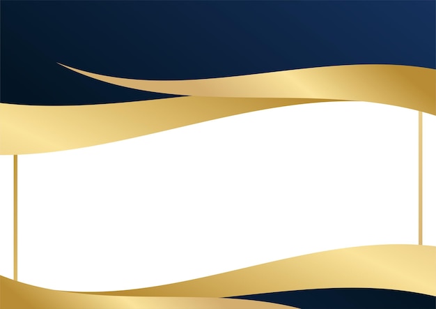 Vector modern blue and gold abstract background. vector abstract graphic design banner pattern background template.