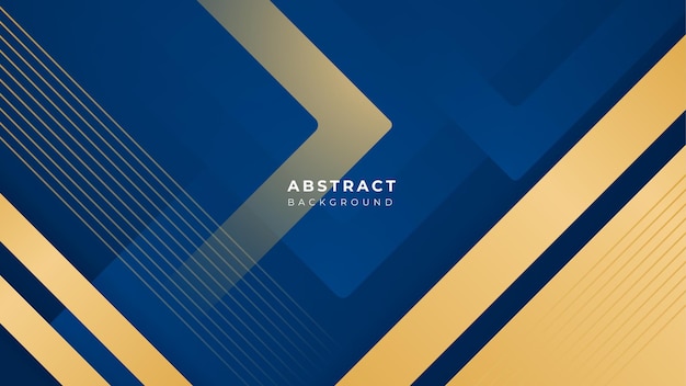 Modern blue and gold luxury abstract background