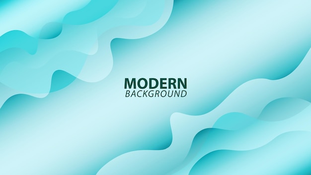 Modern blue gradient liquid abstract background