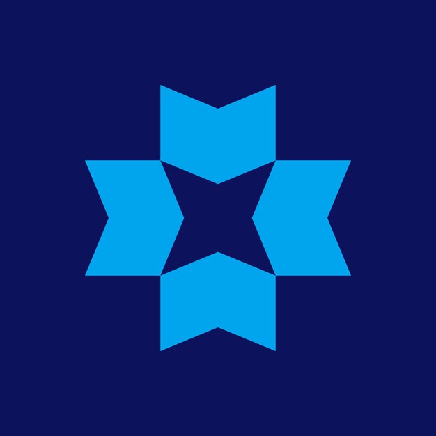 Vector modern blue logo