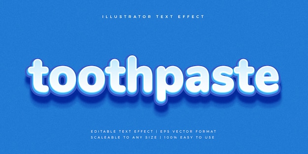 Modern blue rounded text style font effect