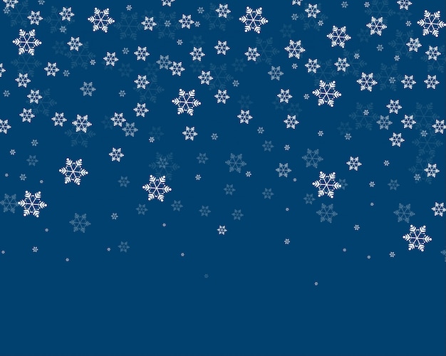 Vector modern blue snowflakes background