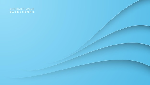 Modern blue wave background gradient