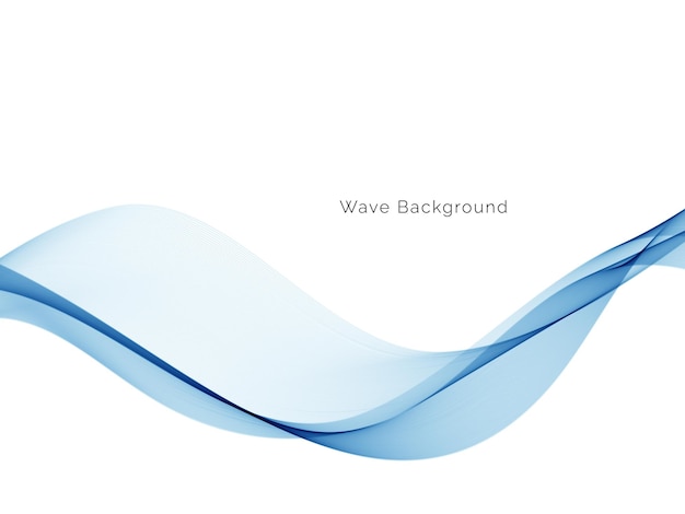 Modern blue wave decorative background