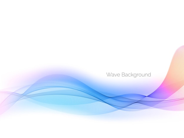 Modern blue wave design background vector