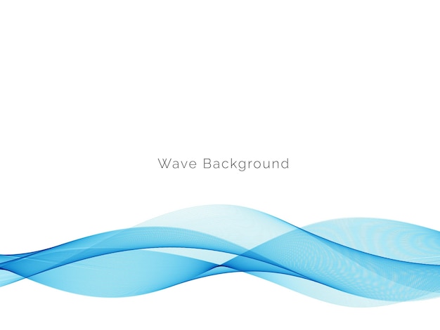 Modern Blue wave design background