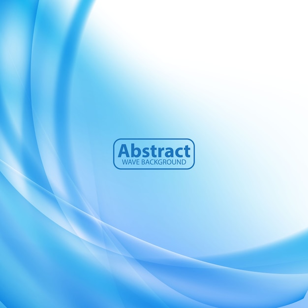 Modern blue wave design soft abstract background