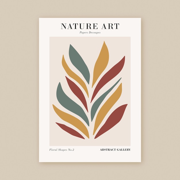 Modern Botanical Paper Nature Art Print