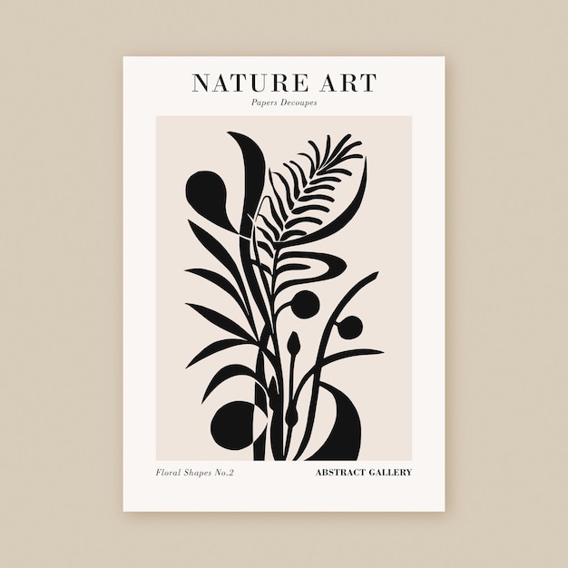 Modern Botanical Paper Nature Art Print