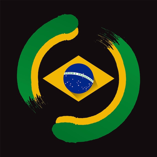 Modern brazil independence day design