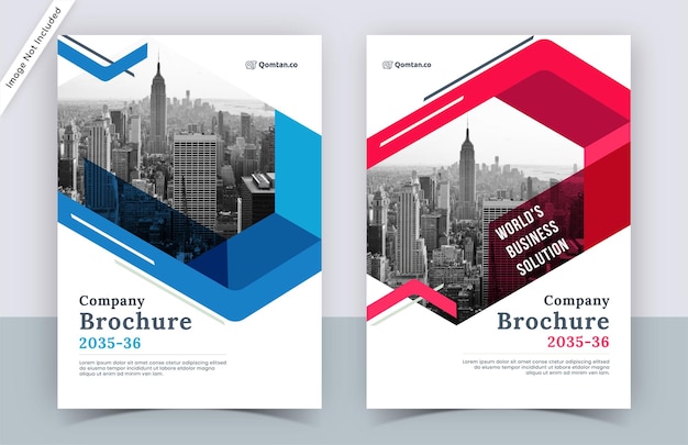 Vector modern brochure cover template design