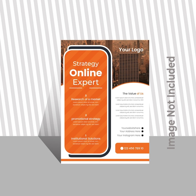 modern brochure template flyer design vector template