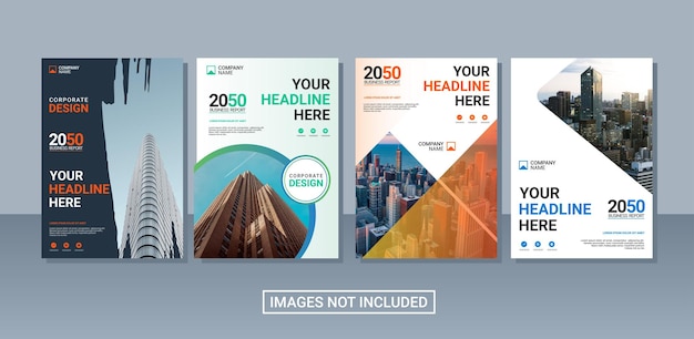 Modern business annual report collection template