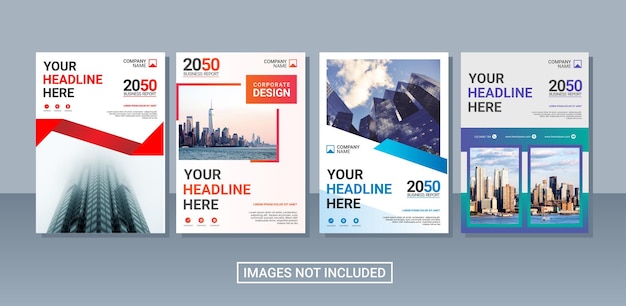 Modern business annual report collection template