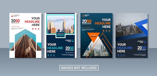 Modern business annual report collection template