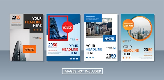 Modern business annual report collection template