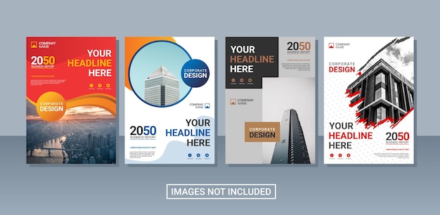 Modern business annual report collection template