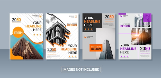 Modern business annual report collection template