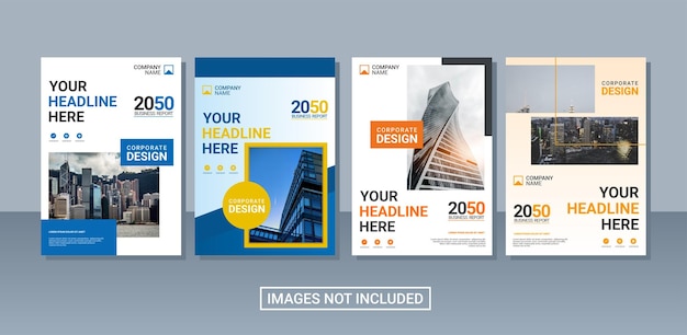 Modern business annual report collection template