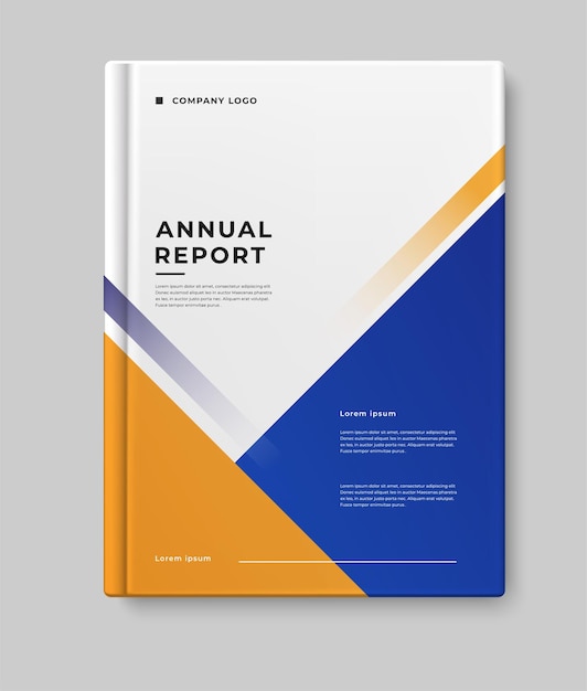 modern business annual report cover template