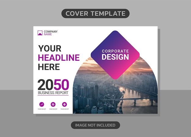 Modern business annual report horizontal