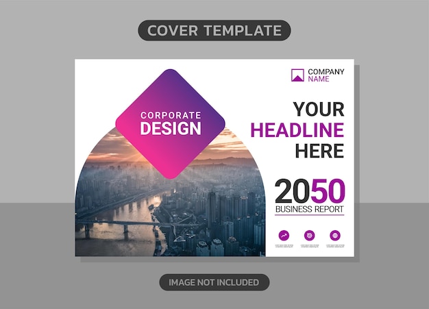 Modern business annual report horizontal