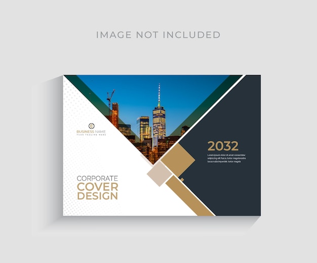 Vector modern business annual report horizontal