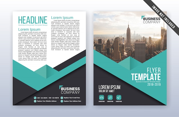 Modern business annual report template