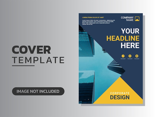 Vector modern business annual report template