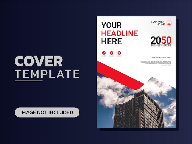 Vector modern business annual report template