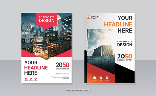 Modern business annual report template