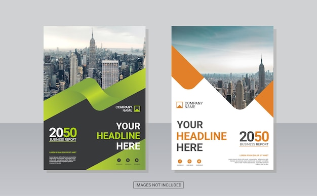 Modern business annual report template