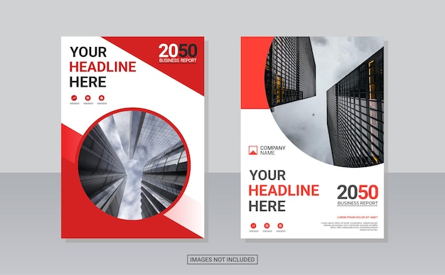 Vector modern business annual report template