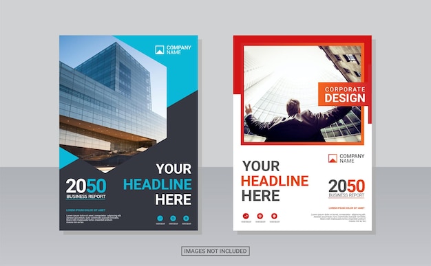 Modern business annual report template