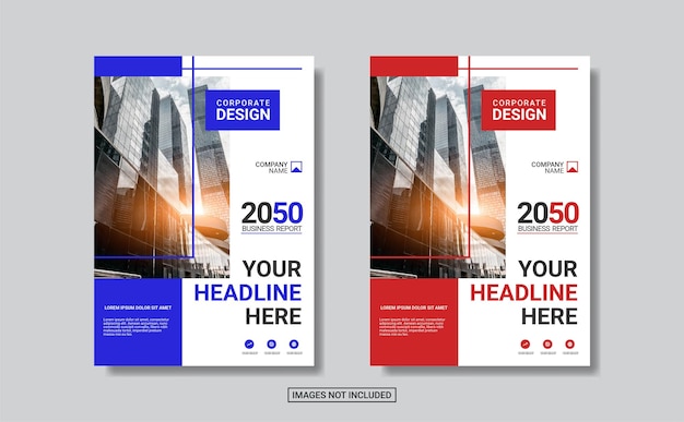 Modern business annual report template