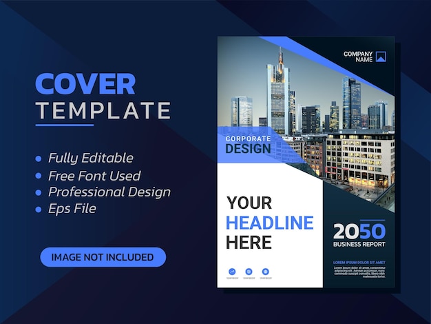 Modern business annual report template