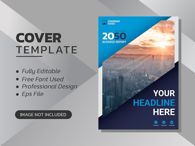 Vector modern business annual report template