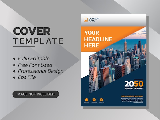 Modern business annual report template