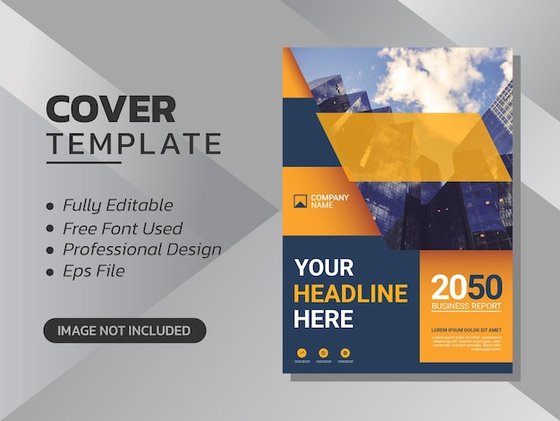 Vector modern business annual report template