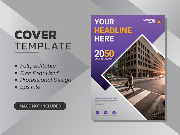 Modern business annual report template