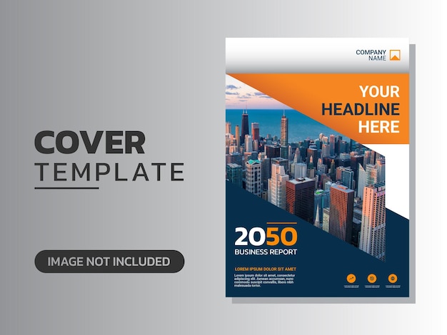 Modern business annual report template