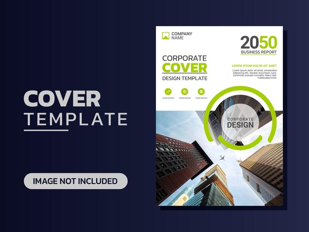 Vector modern business annual report template